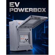 **SPECIAL DEAL** EV POWERBOX IP65 Electric Vehicle RCBO Enclosure (Weatherproof) - A-Type RCBO B Curve with SPD